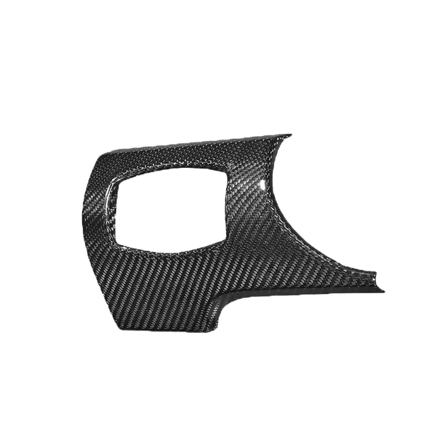 Forgitec Carbon Fiber 1-Piece Headlight Control Trim Overlay | 2015-2023 Ford Mustang